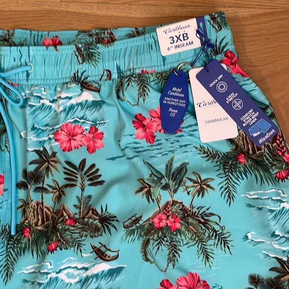 Caribbean Swim Trunks Size 3XB, NWT - Picture 1 of 6